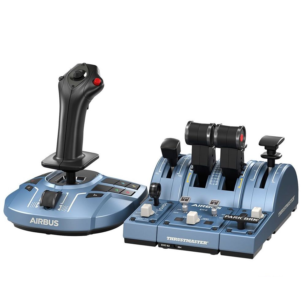 Thrustmaster TCA Captain Pack X Airbus Edition Black, Grey USB Joystick + engine control lever Analogue PC, Xbox