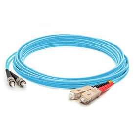 Titan 3-DX-SC-ST-3-AA Fibre Optic Cables - Aqua colour