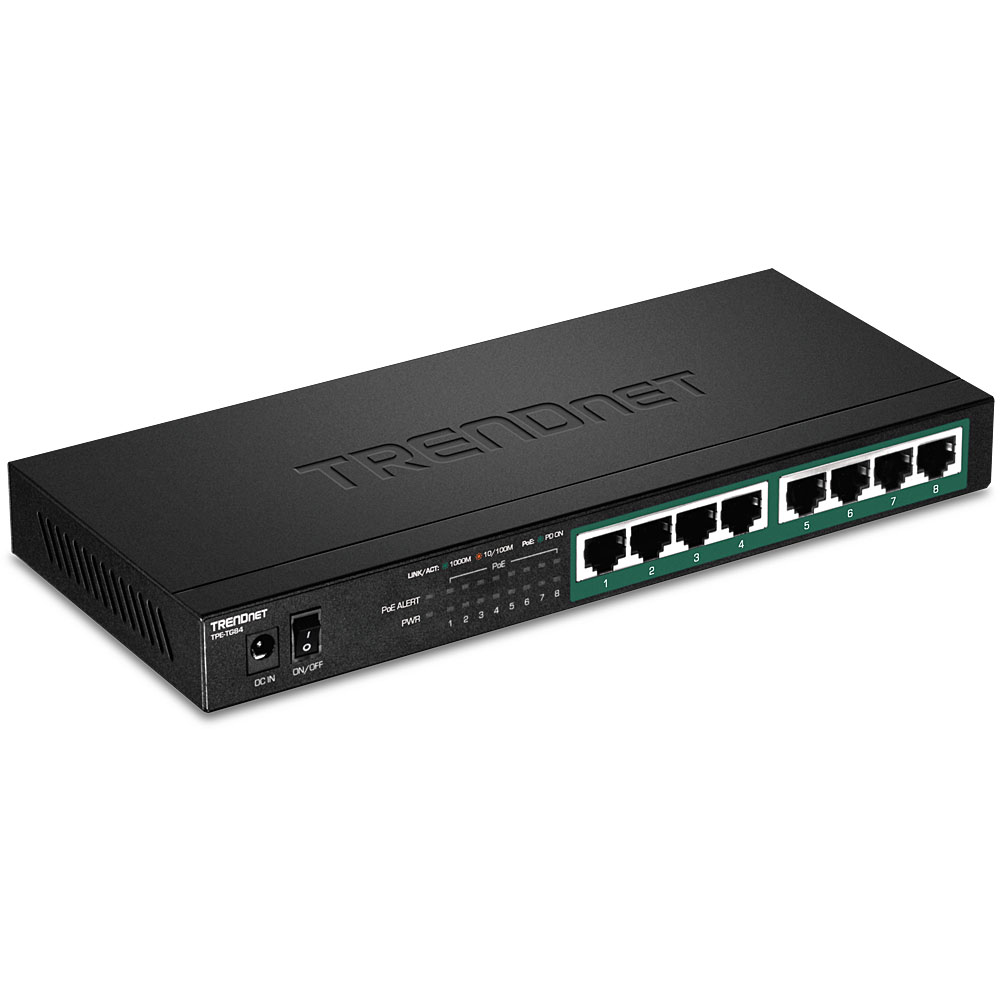 TRENDnet TPE-TG84 Network Switches - Black