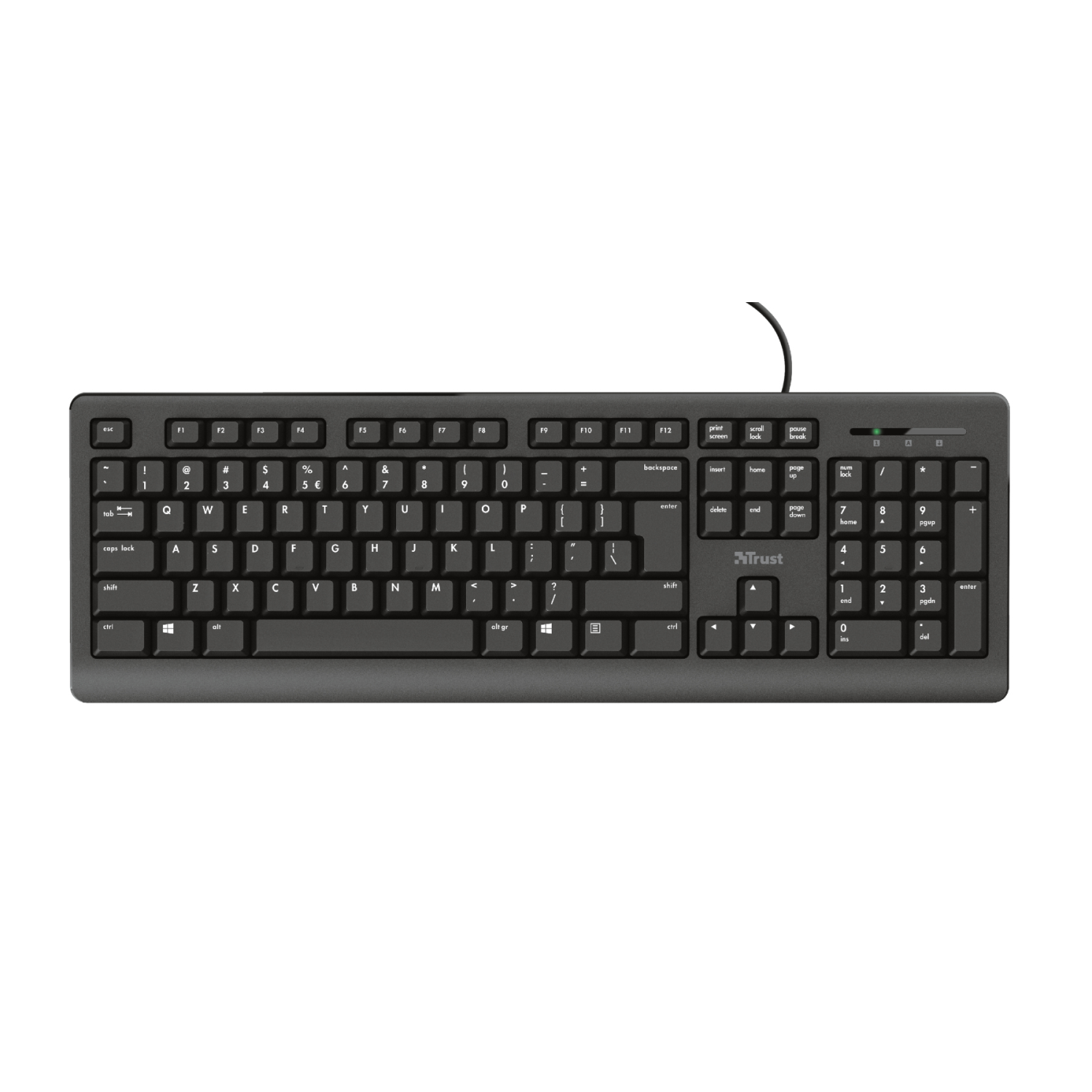 Trust Primo keyboard USB QWERTY UK English Black
