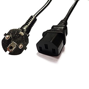 Unitech 3 Pins Power Cord (EU) for Power Adaptor, 180cm (c13/C15)