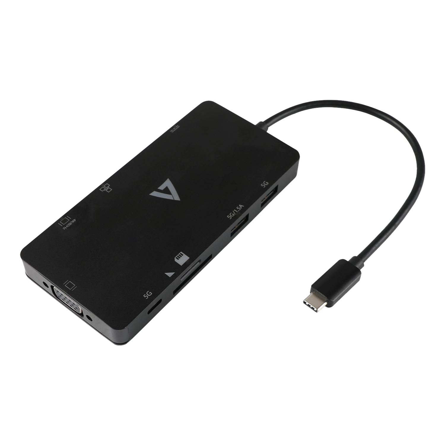 V7 USB-C MINIDOCK 100W PD HDMI VGA