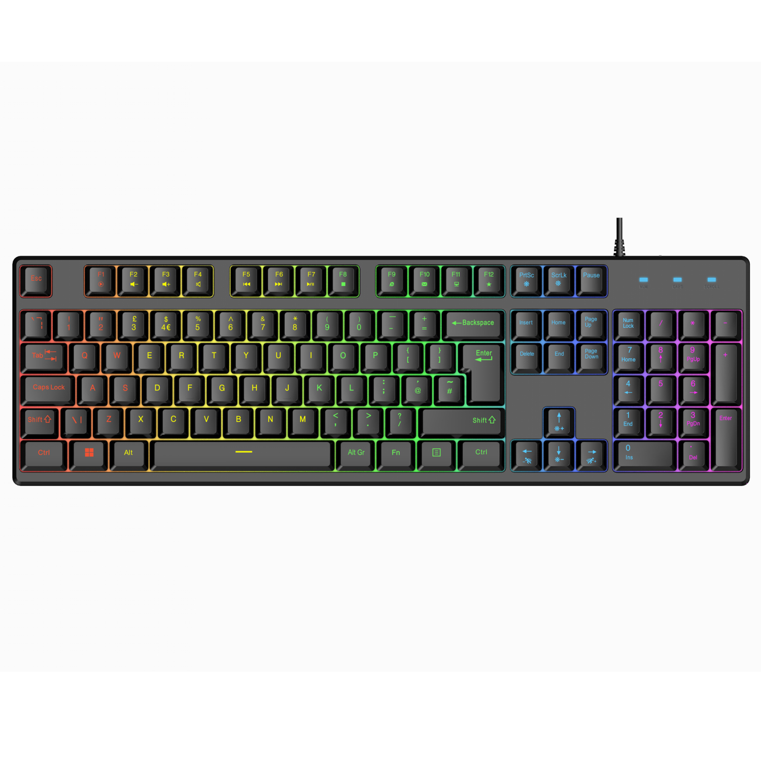 VIDA 2IN1 Gaming Keyboards - Black