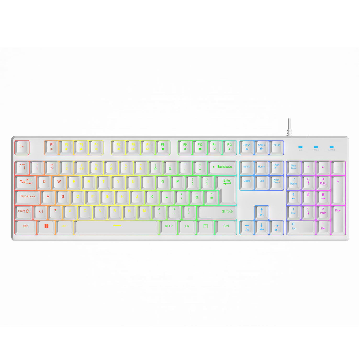 VIDA 2IN1 Gaming Keyboards - White