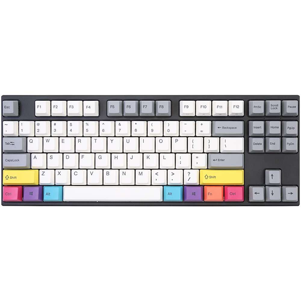 Varmilo V504 USA VA87M V2 CMYK PBT Backlit MX Brown Tactile TenKeyLess Keyboard