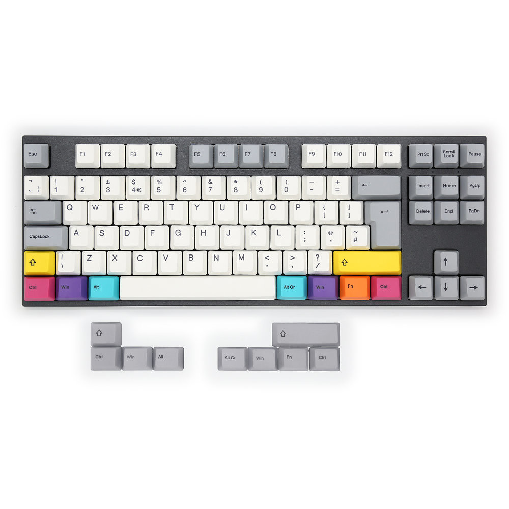 Varmilo V142 UK MA88M V2 CMYK PBT Backlit EC Rose V2 TenKeyLess Keyboard