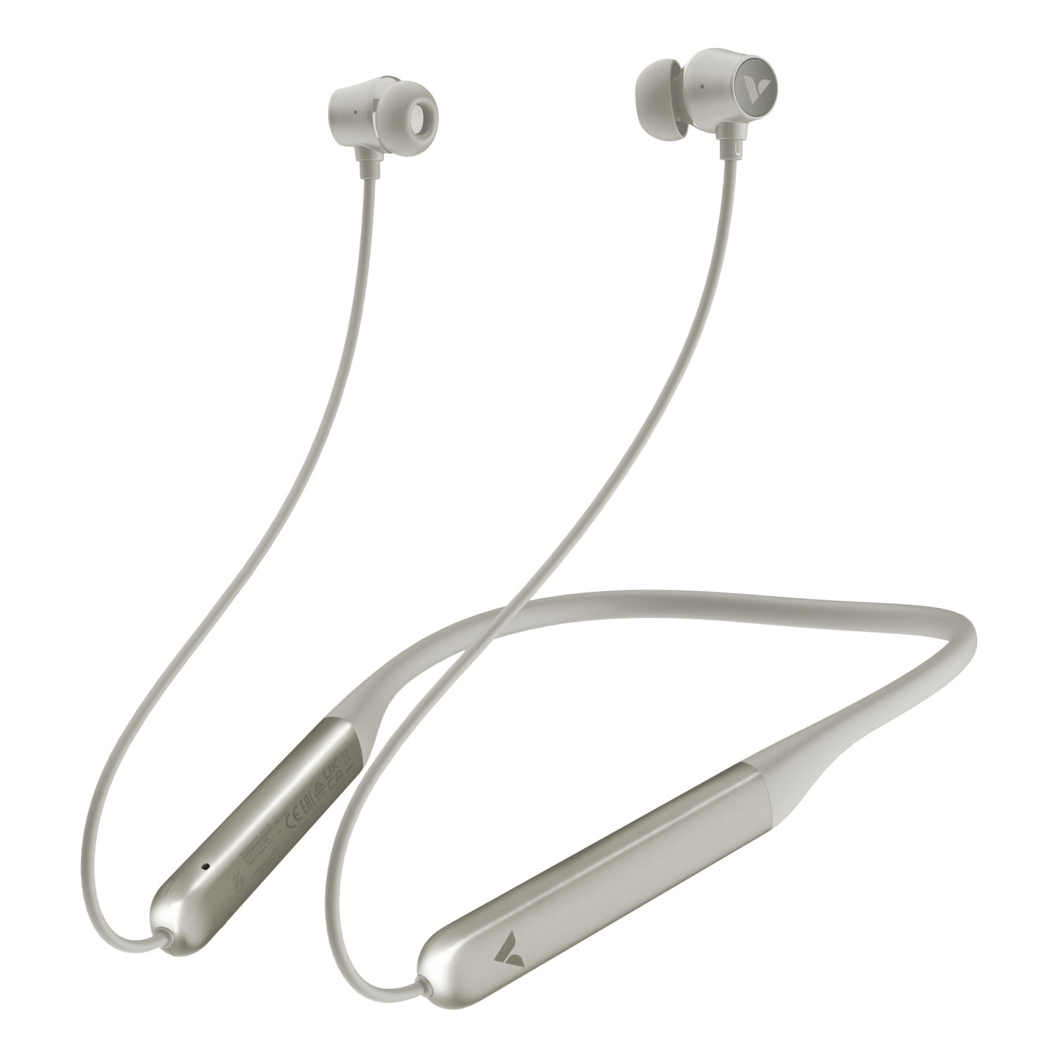 Verbatim (30206) TruSound ANC Neckband Earbuds Wireless Bluetooth 5.4 Active Noise Cancellation - Grey