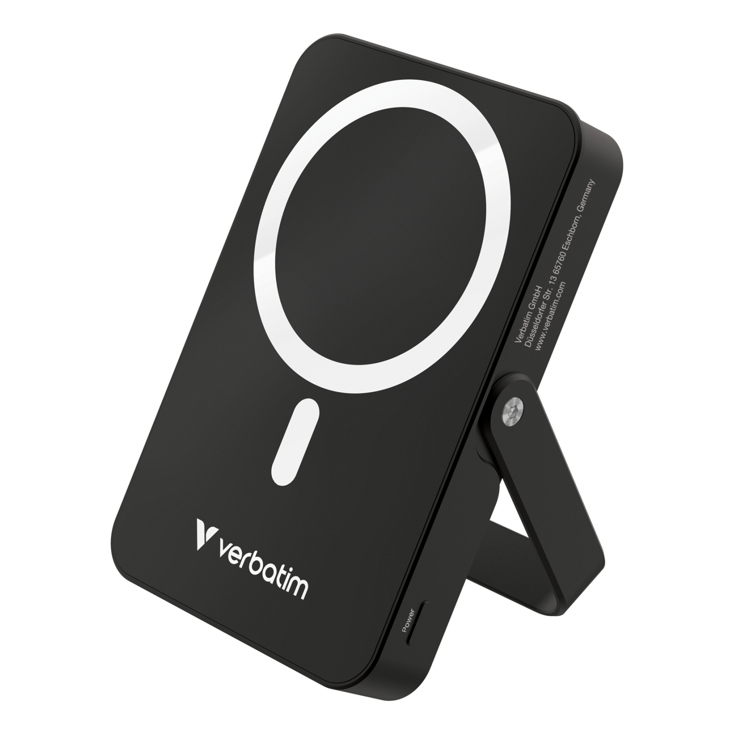 Verbatim Charge n Go Magnetic Wireless Power Bank with stand - 10000 mAh Black