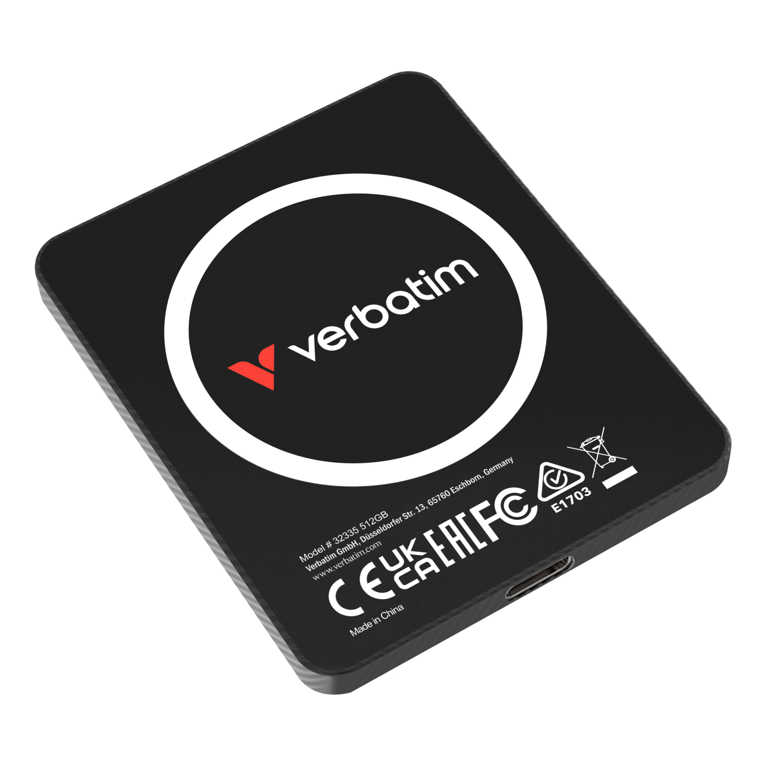 Verbatim 512GB External Solid State Drives - Black