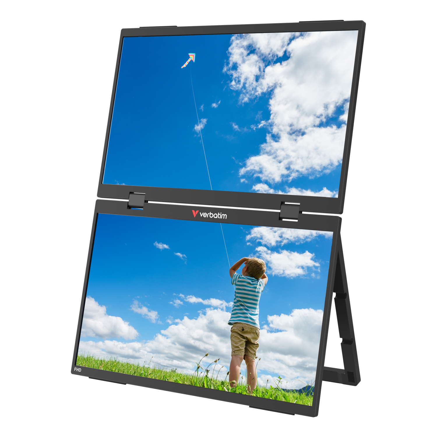 Verbatim Portable 15.6" FHD Dual Monitor