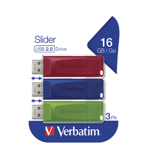 Verbatim 3x16 USB Flash Drives - Multi