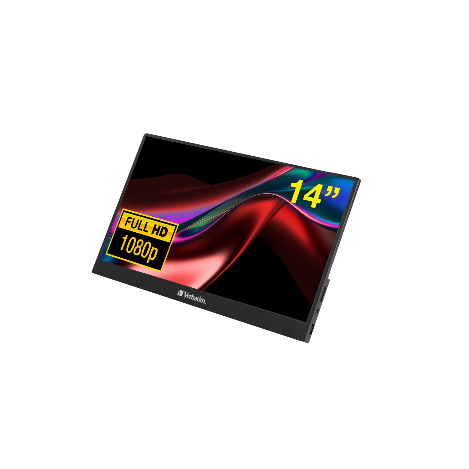 Verbatim 49590 computer monitor 35.6 cm (14") 1920 x 1080 pixels Full HD Black