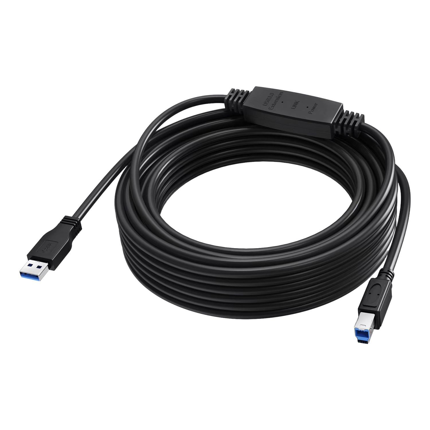 Vision TC 10MUSB3.0+/BL USB cable USB 3.2 Gen 1 (3.1 Gen 1) 10 m USB C USB B Black