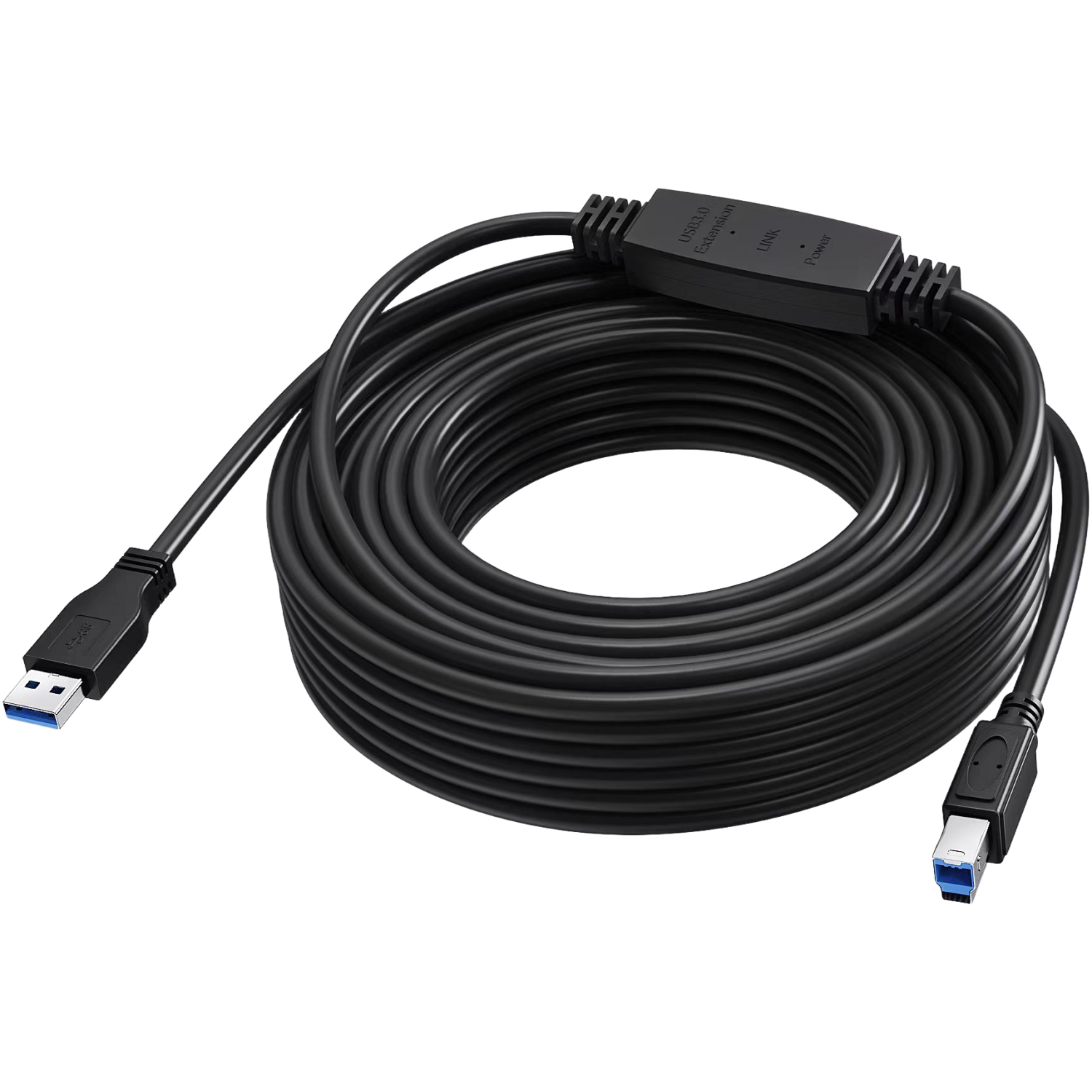 Vision TC 15MUSB3.0+/BL USB cable USB 3.2 Gen 1 (3.1 Gen 1) 15 m USB C USB B Black