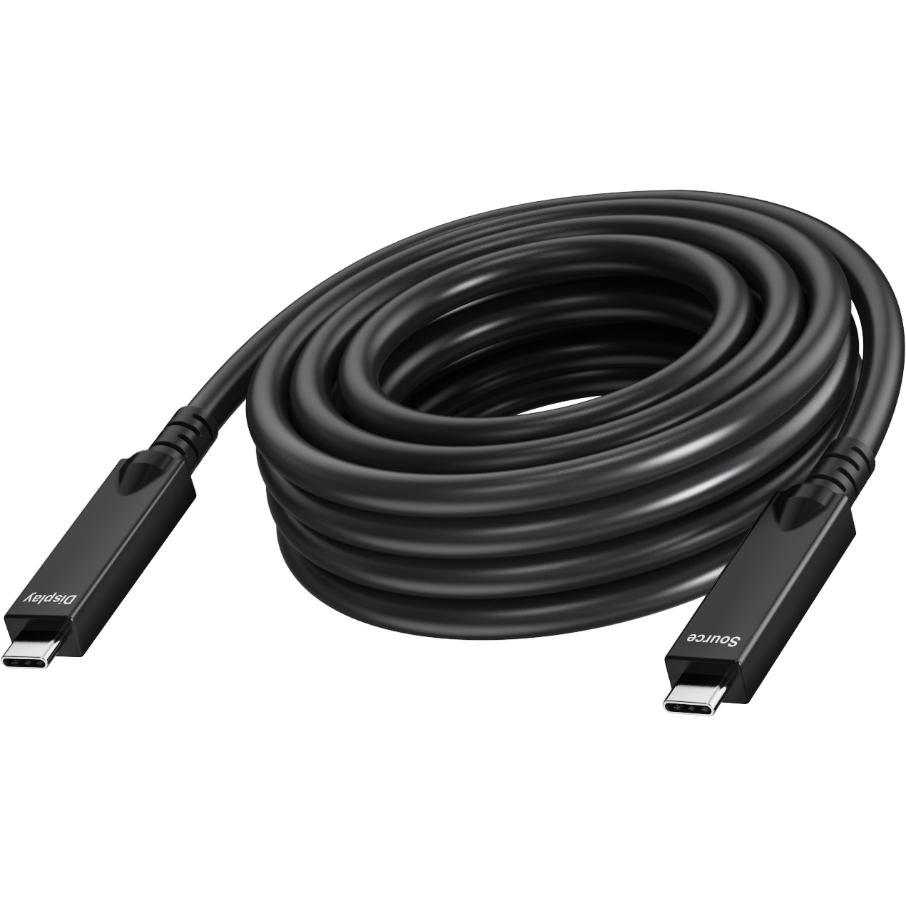 Vision 15m Black USB-C Cable