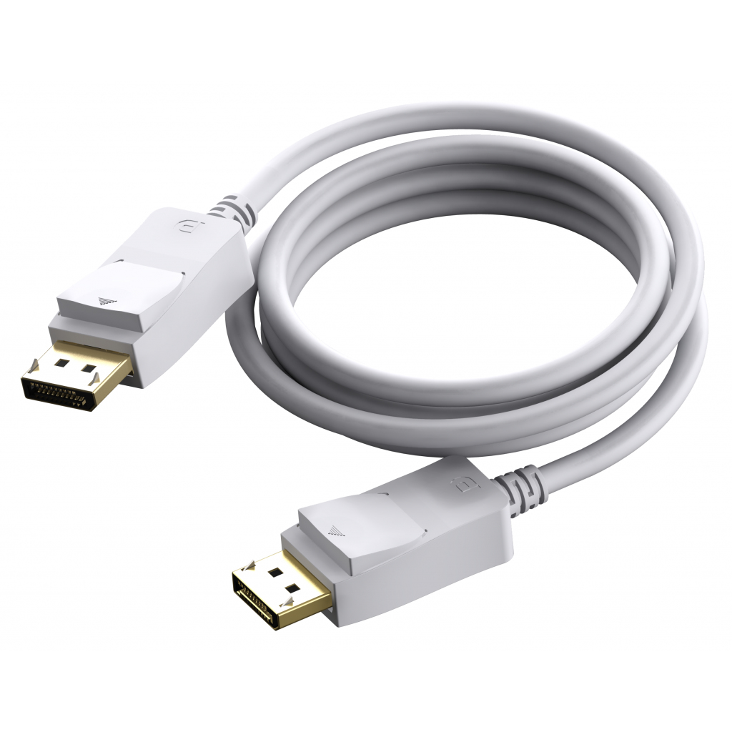 Vision 2MDP DisplayPort Cables - White