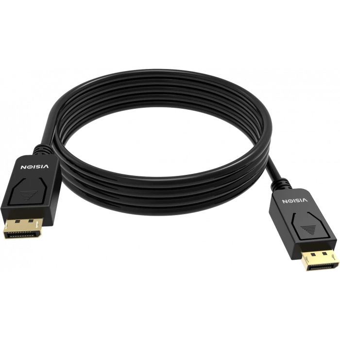 Vision 2MDP8K DisplayPort Cables - Black