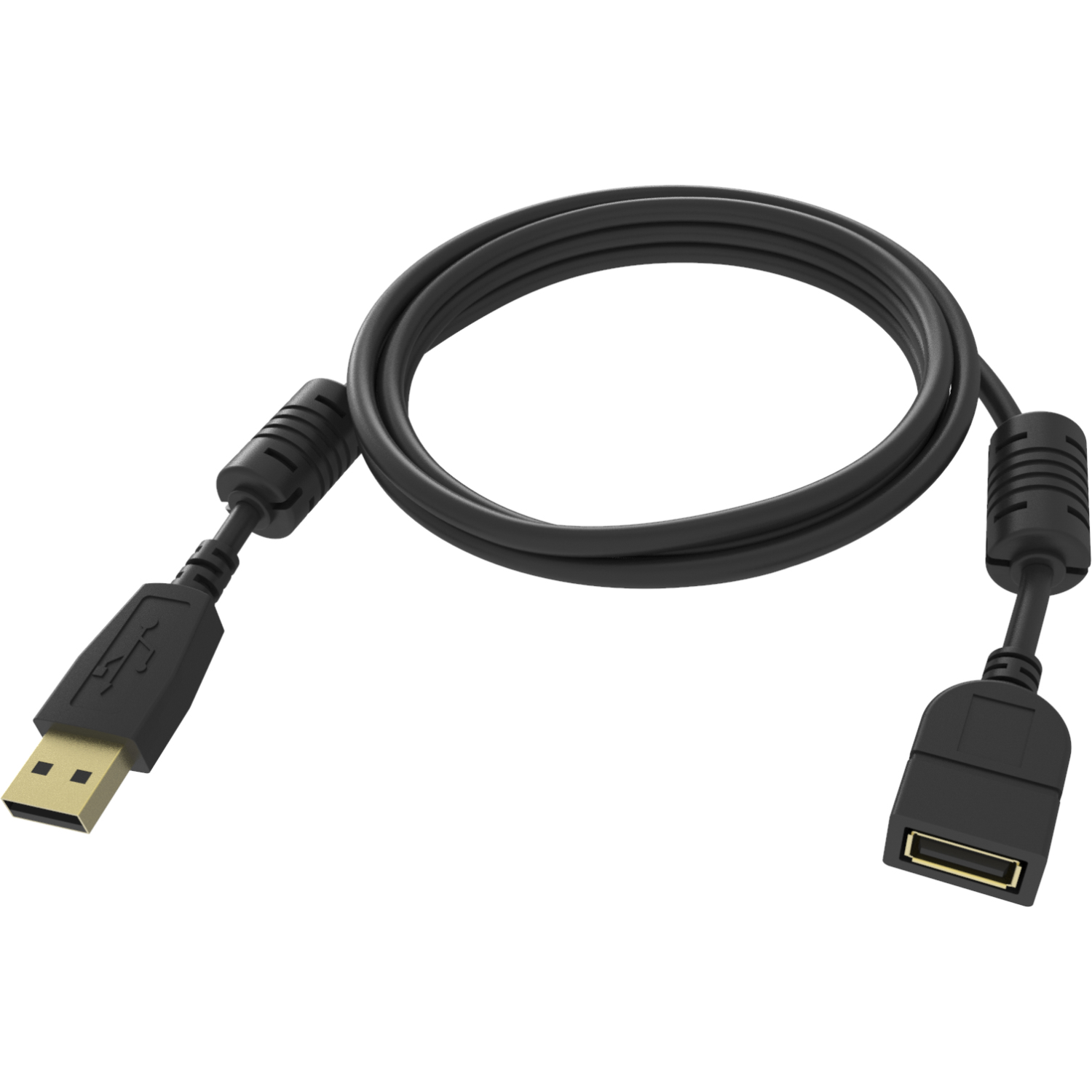 Vision TC-2MUSBEXT-BL USB Cables - Black