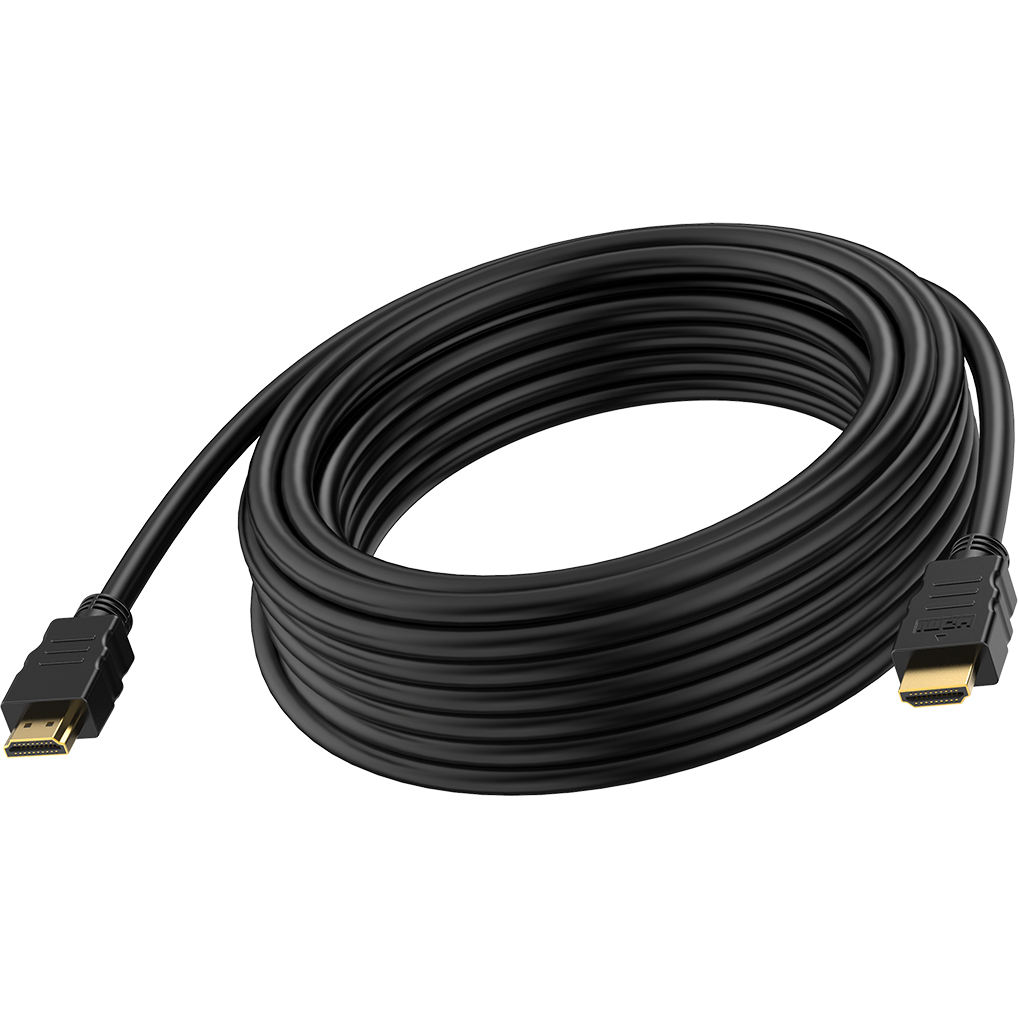 Vision Professional installation-grade HDMI cable - LIFETIME WARRANTY - 8K @ 30 Hz - HDMI version 2.1 - 48 Gbps - double shielded - gold plated connectors - HDMI (M) to HDMI (M) - outer diameter 7.3 mm - 28 AWG - 3 m - black