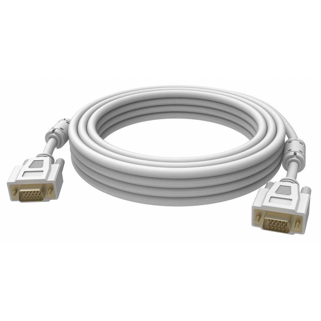 Vision 15-pin VGA Cables - White