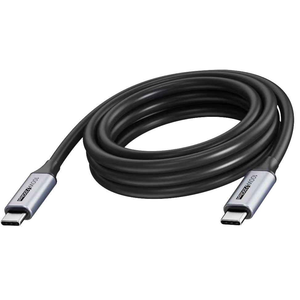 Vision Professional installation-grade USB-C cable - LIFETIME WARRANTY - USB 3.2 20 Gbps - Coaxial cable construction - Maximum resolution 4K 60 Hz - supports 3A charging current - USB-C 3.2 (M) to USB-C 3.2 (M) - outer diameter 4.5 mm - 22+30 AWG - 5 m -