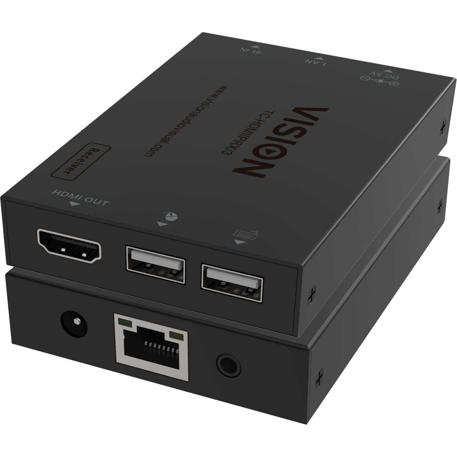 Vision HDMI-over-IP Transmitter AV transmitter Black