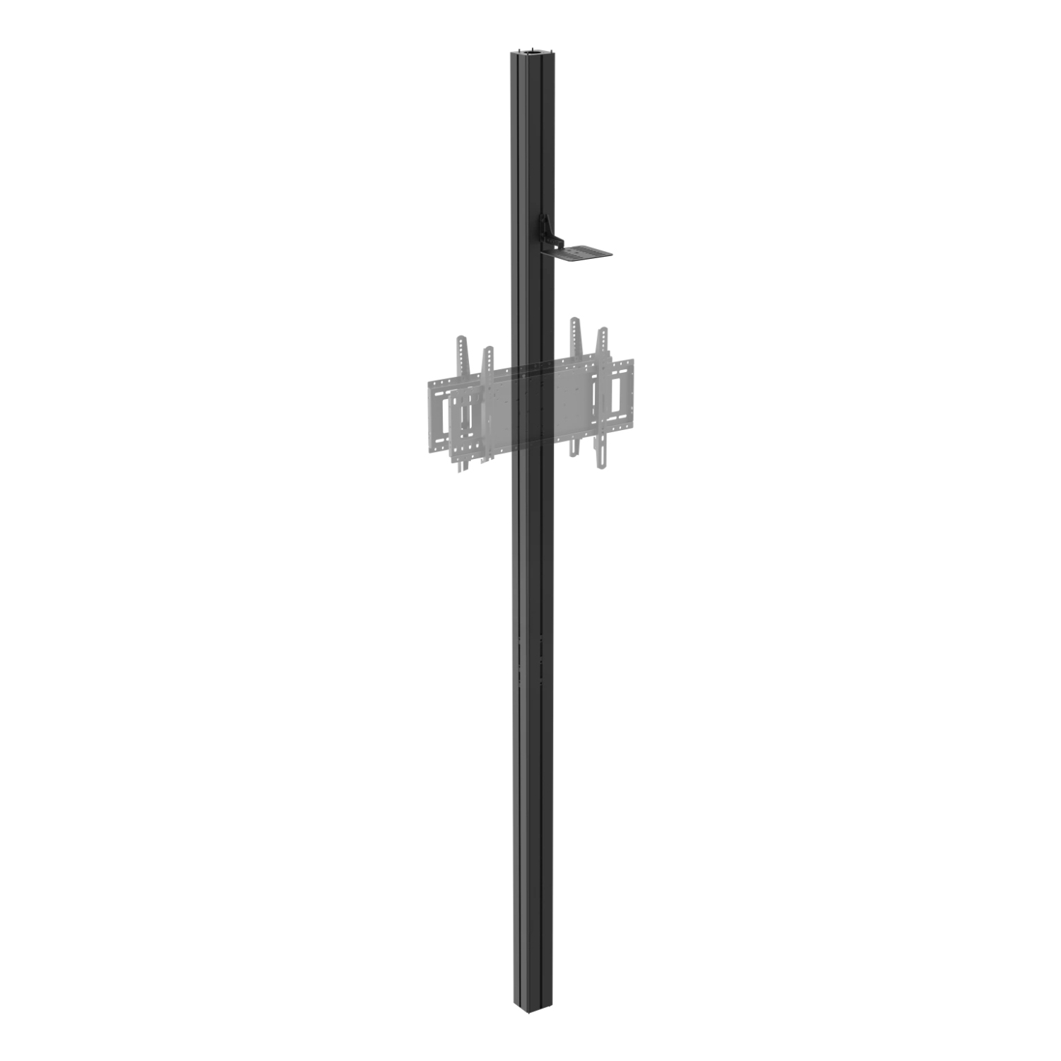 Vision VFM-POST Multiple Display Bracket - LIFETIME WARRANTY - Floor to ceiling or wall pole - Square aluminium profile - Multiple displays to be fixed on any side - For meeting rooms where a display wall mount cant be fixed to the walls - For digital si