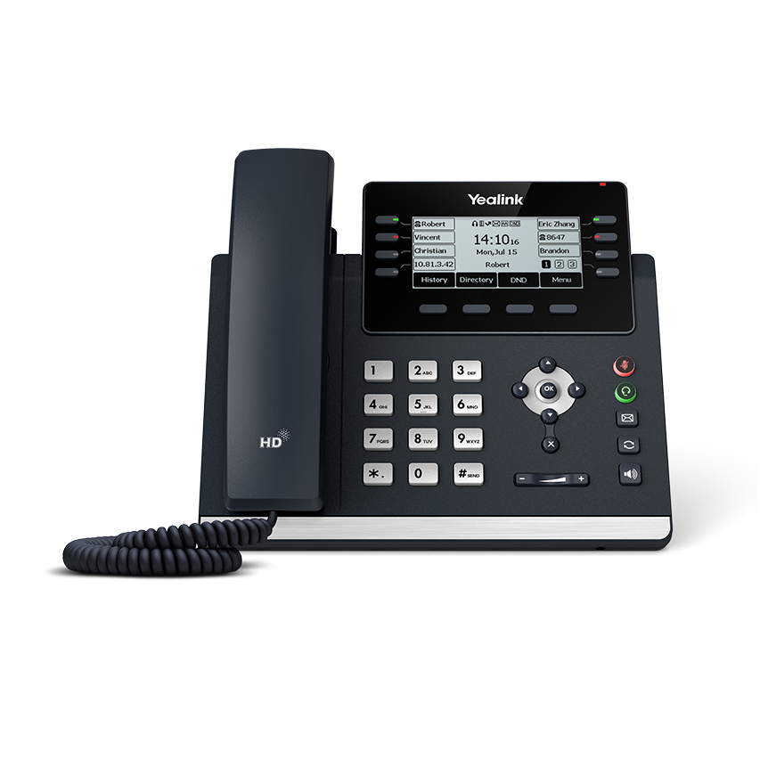 Yealink SIP-T43U IP Phones - 3.7 Inches - Grey