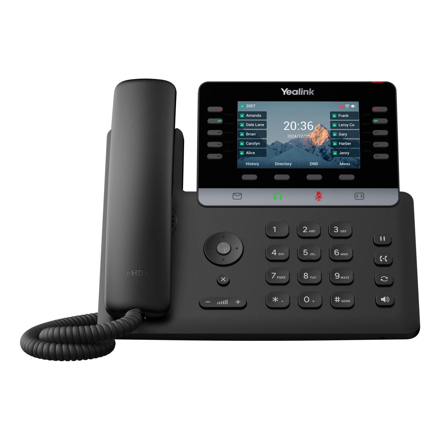 Yealink Yealink-SIP-T74U IP Phones - 4.3 Inches - Black