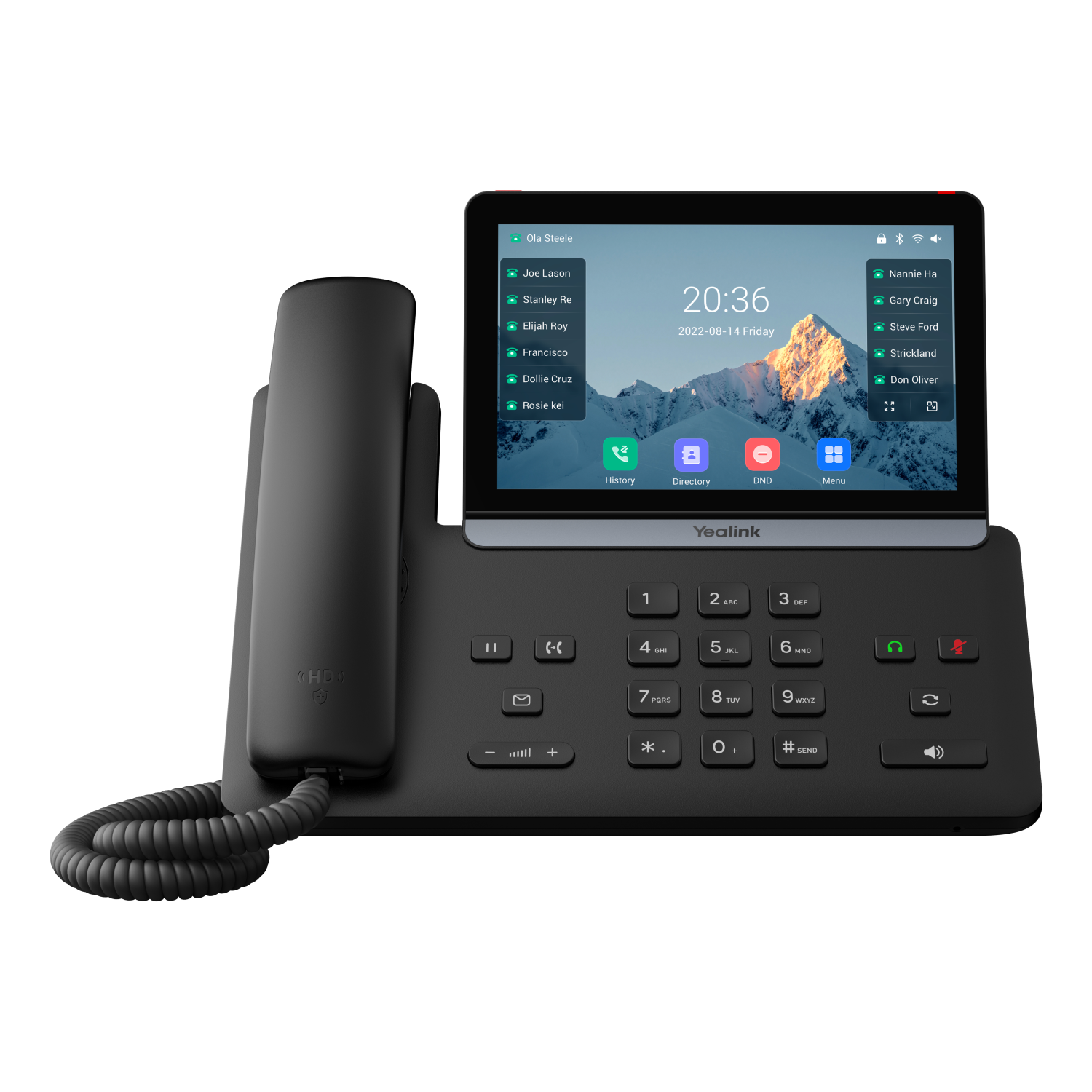 Yealink T87W IP Phones - 7 Inches - Black