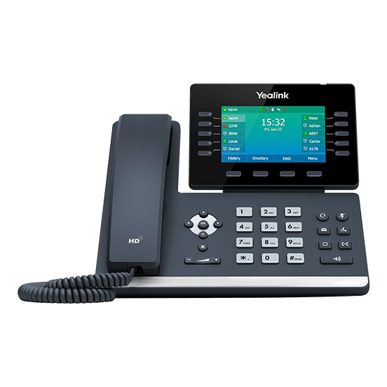 Yealink SIP-T54W IP Phones - 4.3 Inches - Black
