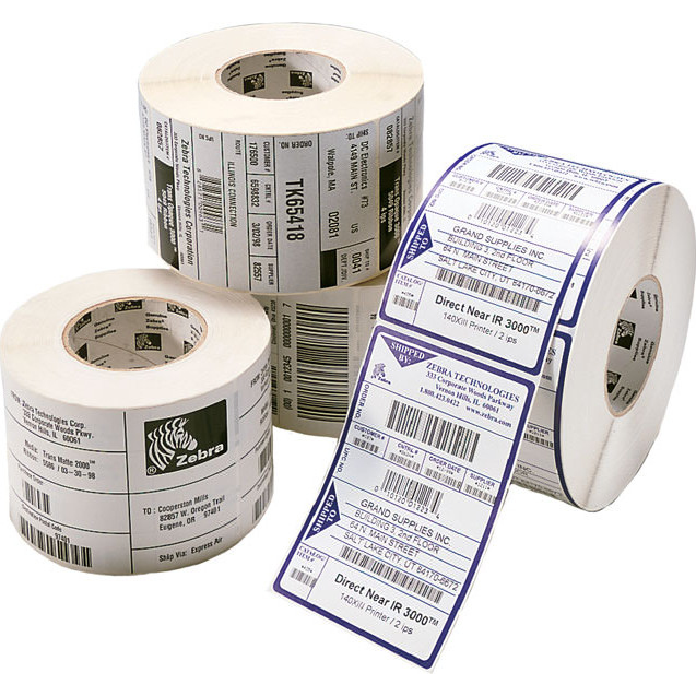 Zebra 1000T Printer Labels - White