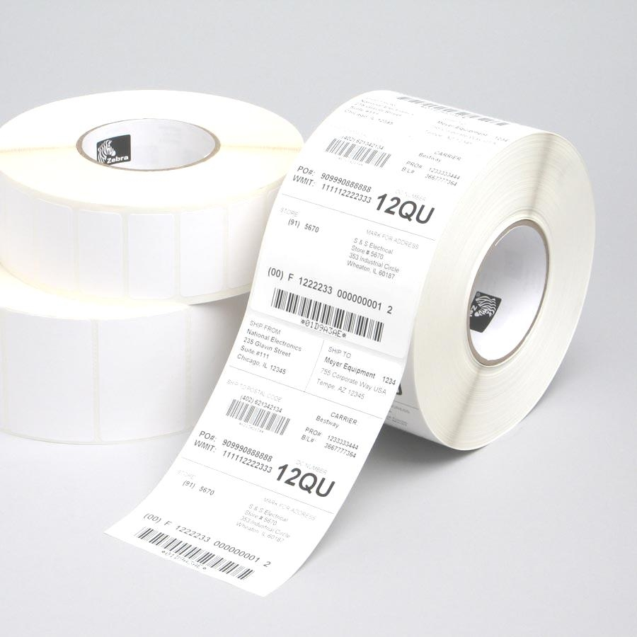 Zebra 1000T Printer Labels - White