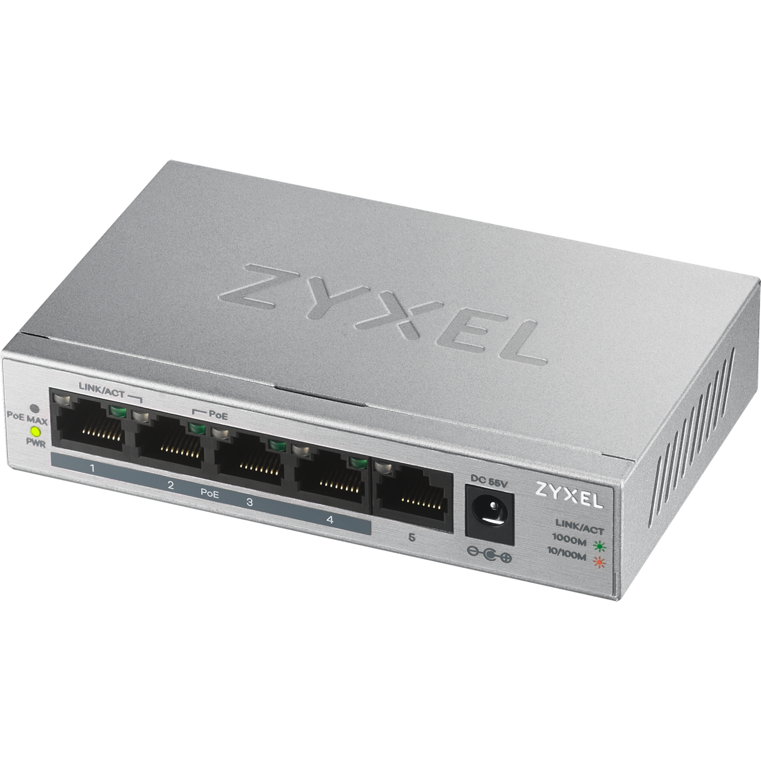 ZyXEL GS1005HP Network Switches - Silver