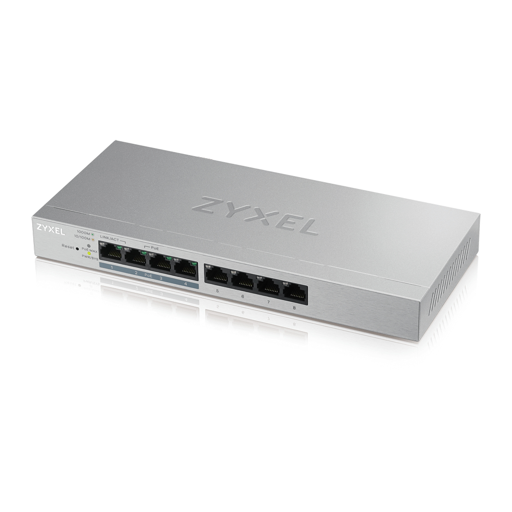 ZyXEL GS1200-8HP Network Switches - Grey