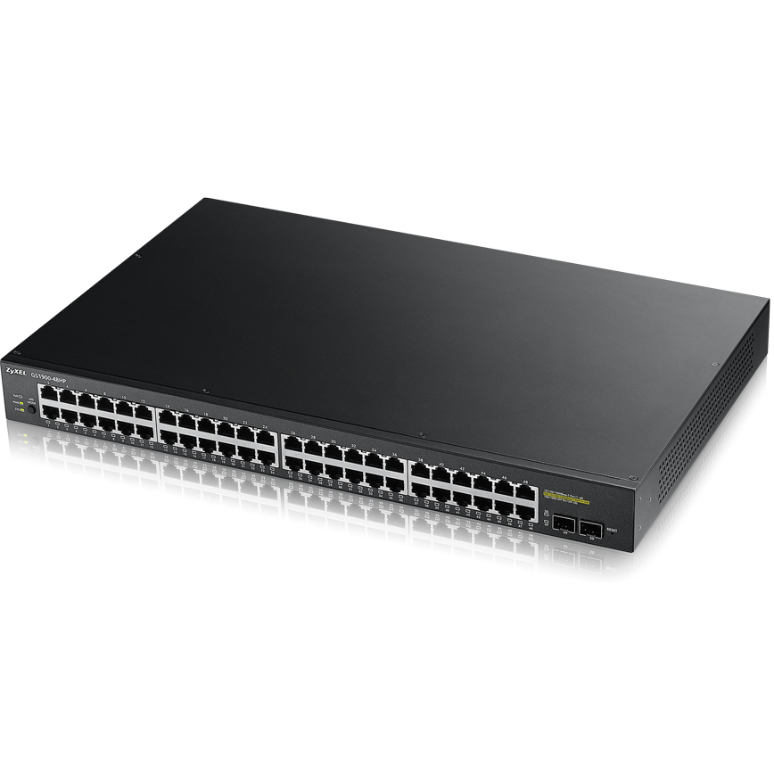 ZyXEL GS1900-48HP Network Switches - Black