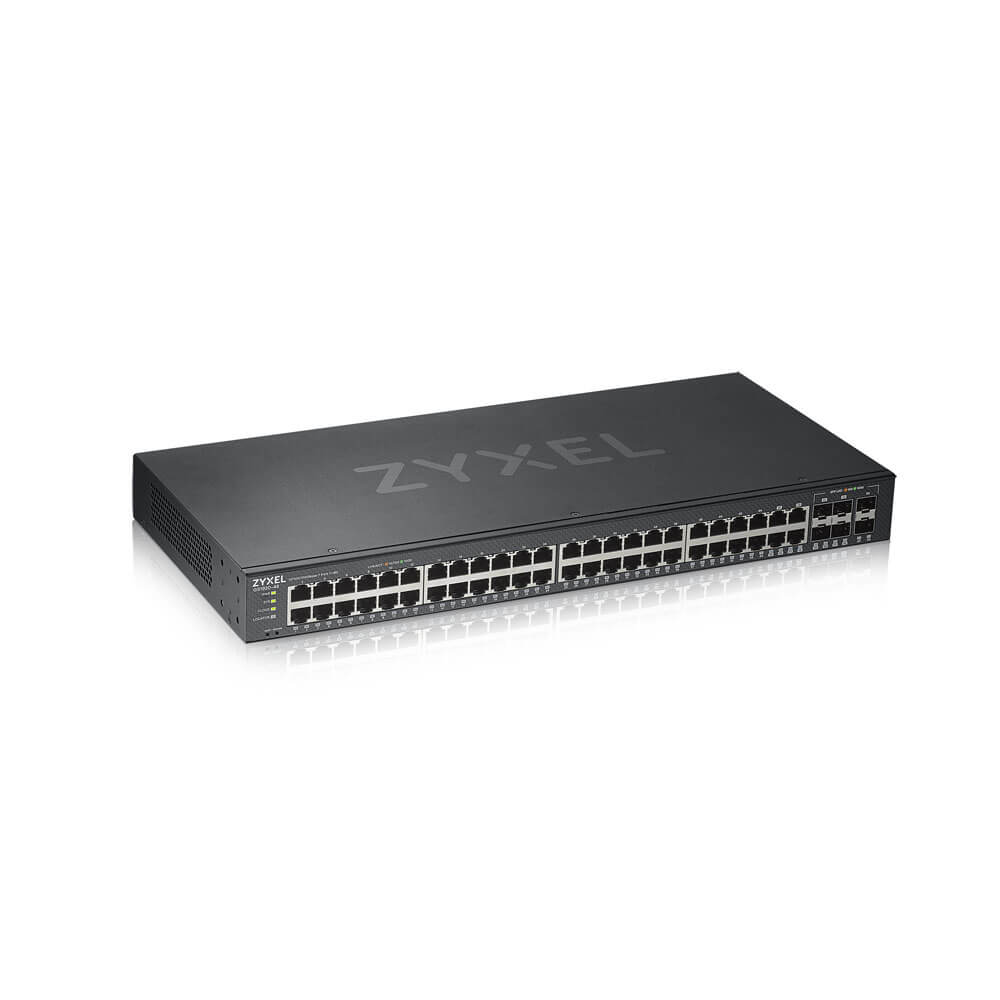 ZyXEL GS1920-48V2 Network Switches - 256MB - Black