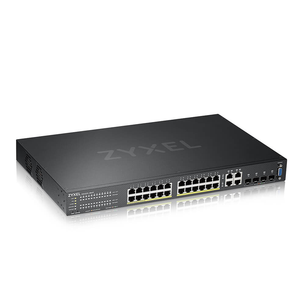 ZyXEL GS2220-28HP Network Switches - 256MB - Black