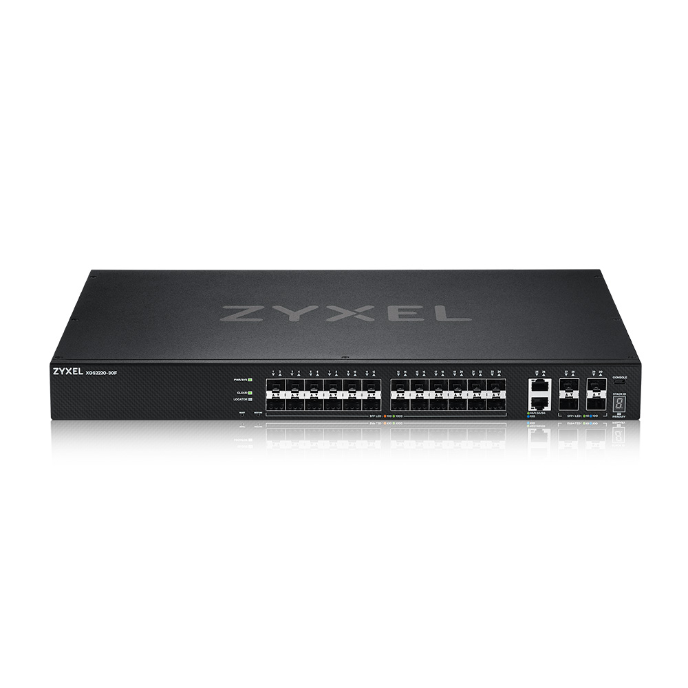 ZyXEL XGS2220-30F Network Switches - 1024MB - Black
