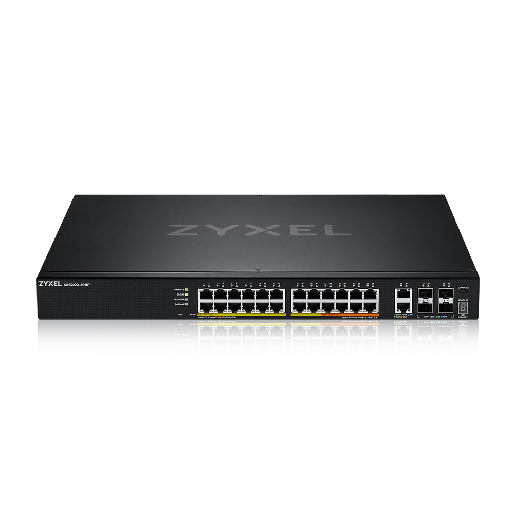 ZyXEL XGS2220-30HP Network Switches - 1024MB - Black
