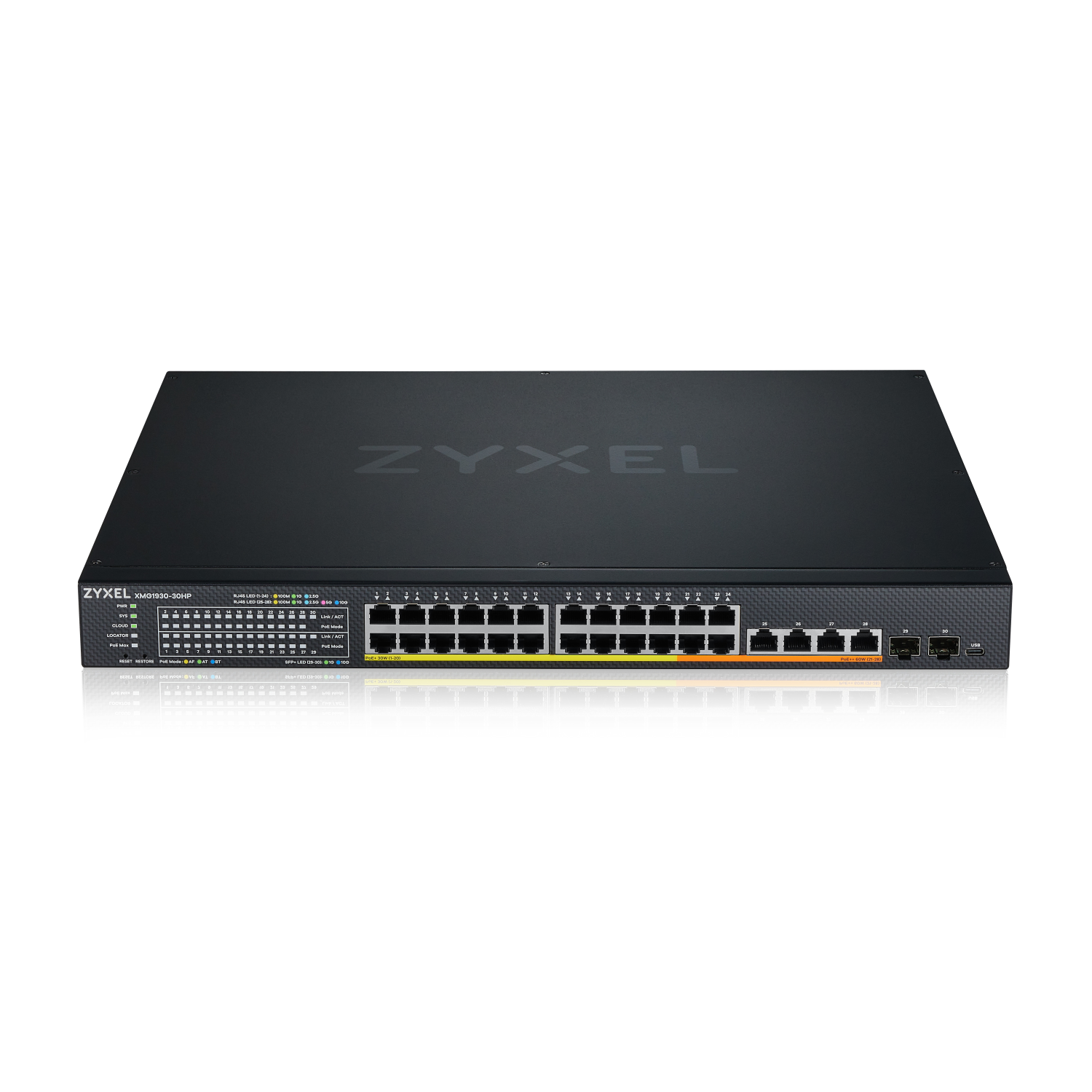 ZyXEL XMG1930-30HP Network Switches - Black