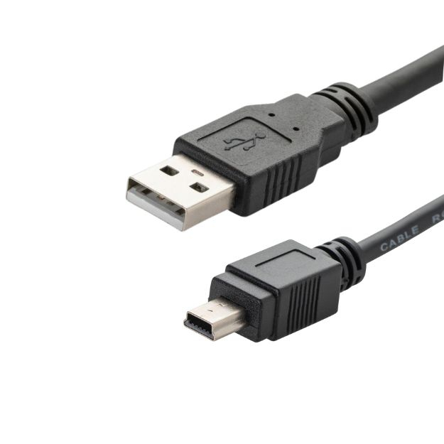 connektgear 2m USB 2 Connector Cable Type A Male to Type B Mini 5 Pin Male