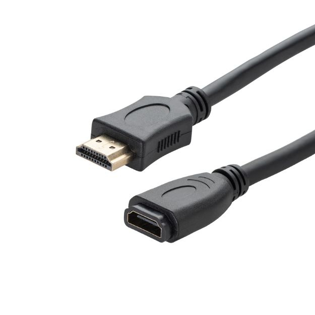 connektgear 3m HDMI V2.0 4K UHD Extension Cable - Male to Female Gold Connectors