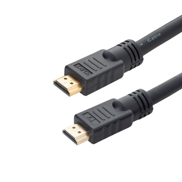 connektgear 15m HDMI V2.0 4K UHD Active Connector Cable - Male to Male Gold Connectors with Ferrite Cores