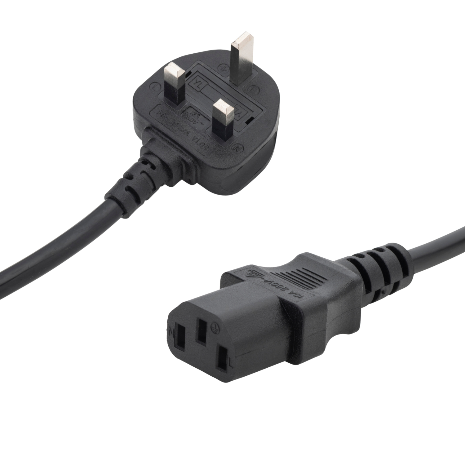connektgear 0.5m UK Mains Power Cable - UK Plug to C13 Socket