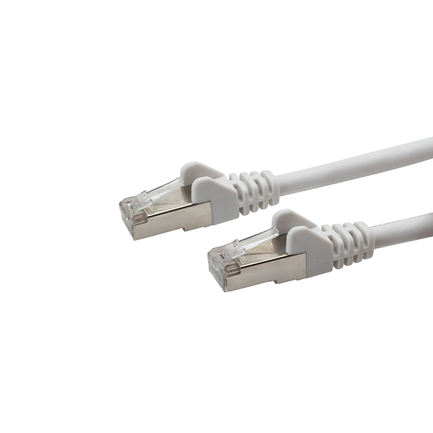 connektgear 10m RJ45 CAT6a SSTP Stranded Flush Moulded LS0H Network Cable - 26AWG - White