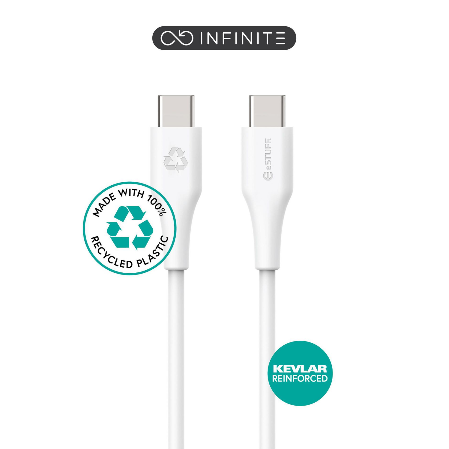 eStuff ES604270 USB Cables - White