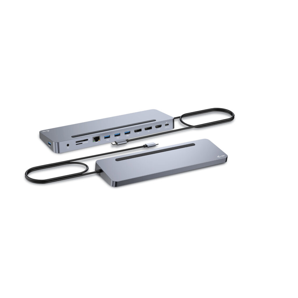i-tec USB-C Metal Ergonomic 3x 4K Display Docking Station + Power Delivery 100 W