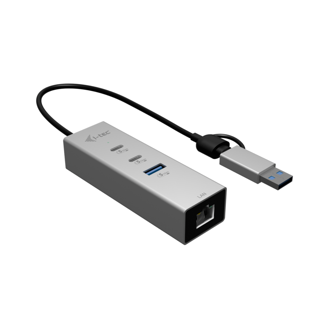 i-tec 5GLAN Interface Hubs - Silver