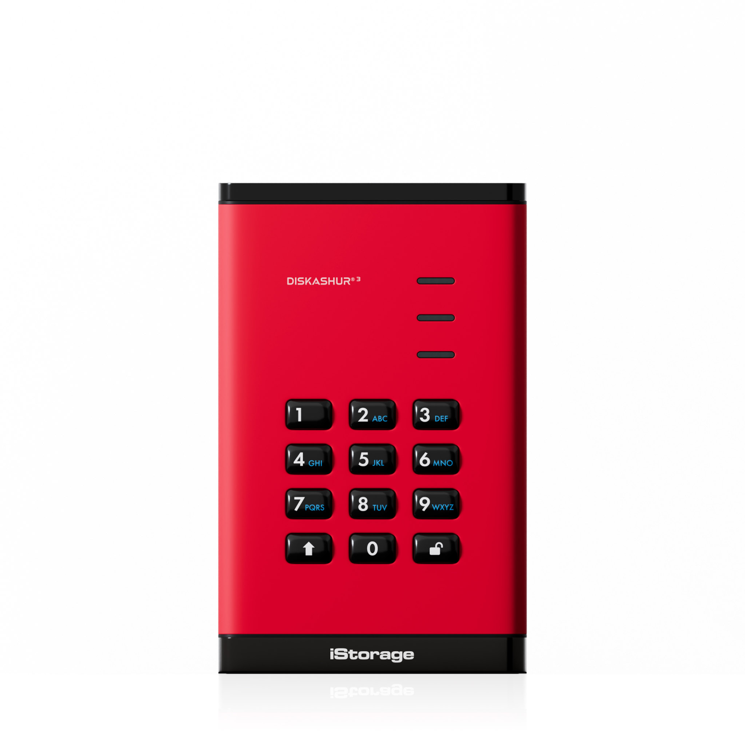 iStorage diskAshur3 External Hard Drives - Red